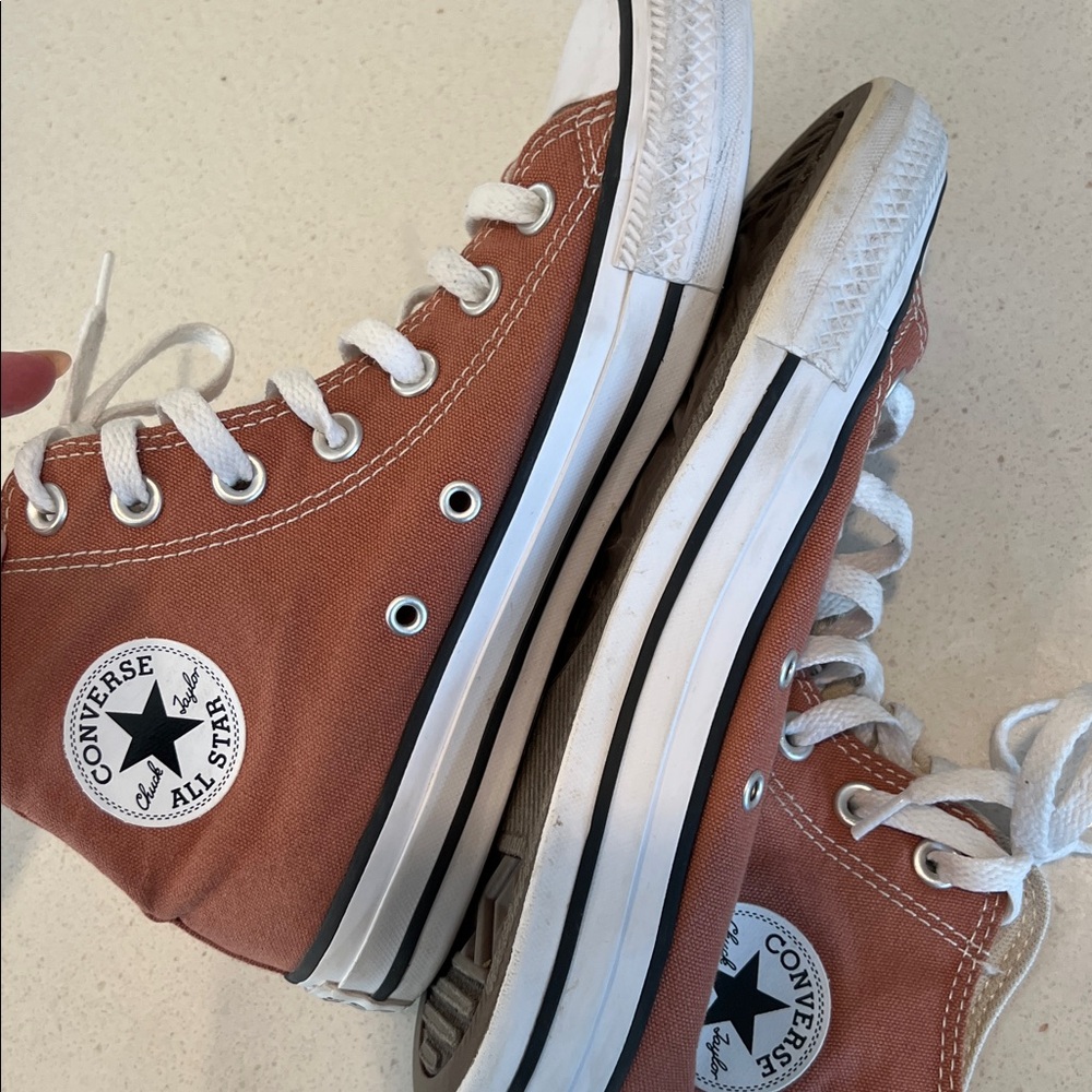 Converse High-Top Sneakers - Rust - W6 - Picture 5 of 8